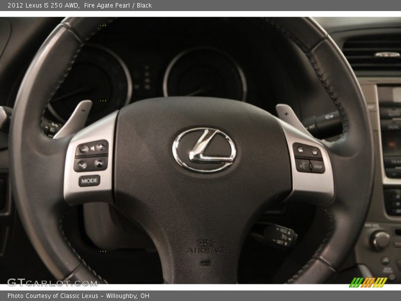 Fire Agate Pearl / Black 2012 Lexus IS 250 AWD