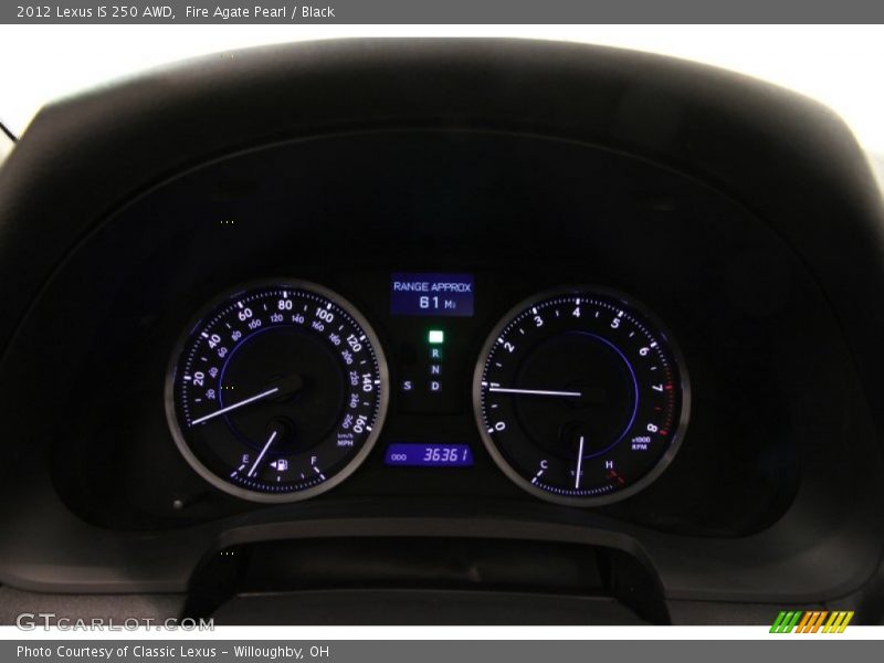 Fire Agate Pearl / Black 2012 Lexus IS 250 AWD