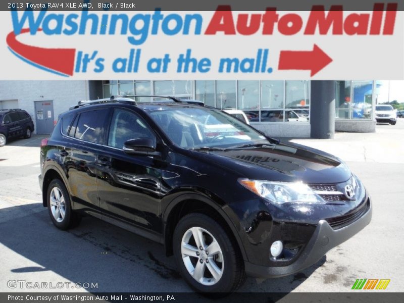 Black / Black 2013 Toyota RAV4 XLE AWD