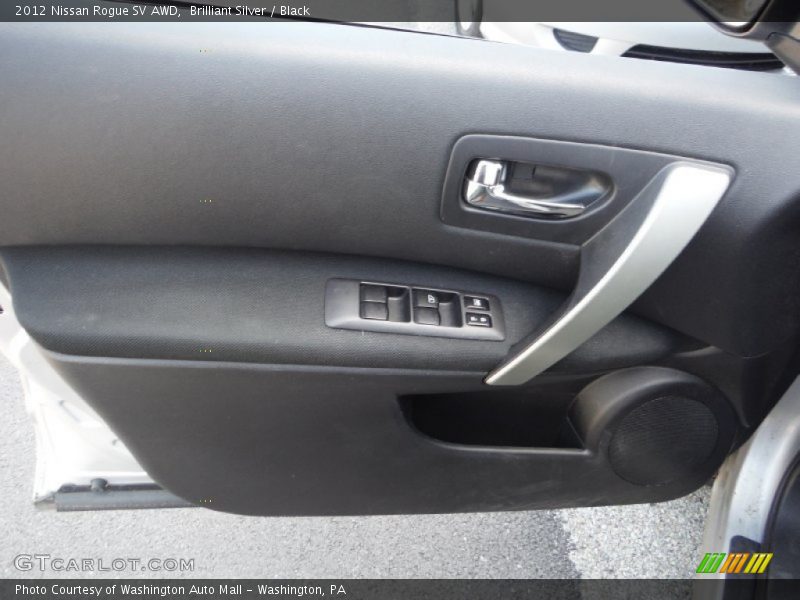 Brilliant Silver / Black 2012 Nissan Rogue SV AWD