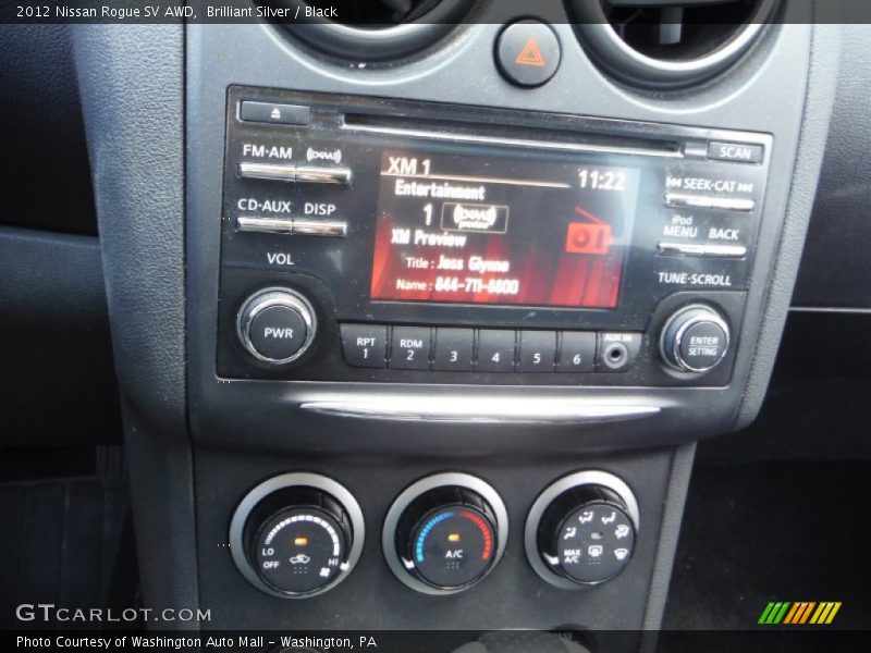 Brilliant Silver / Black 2012 Nissan Rogue SV AWD