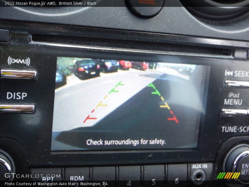 Brilliant Silver / Black 2012 Nissan Rogue SV AWD