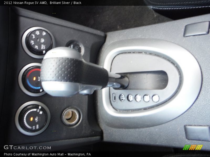 Brilliant Silver / Black 2012 Nissan Rogue SV AWD