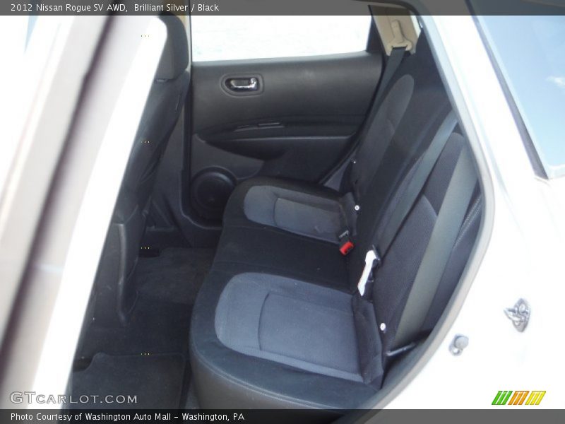 Brilliant Silver / Black 2012 Nissan Rogue SV AWD