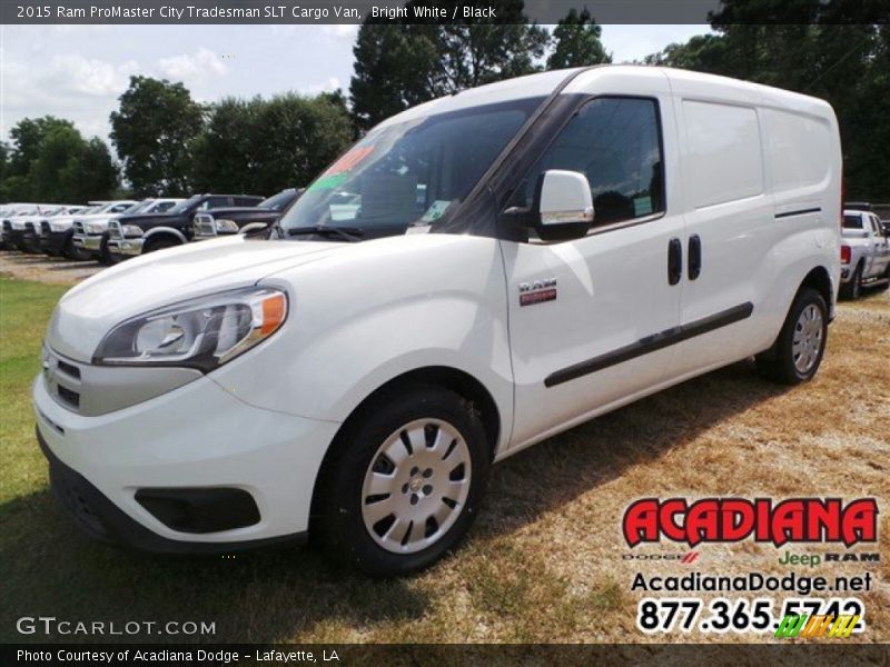Bright White / Black 2015 Ram ProMaster City Tradesman SLT Cargo Van