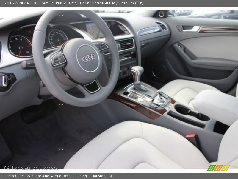  2016 A4 2.0T Premium Plus quattro Titanium Gray Interior