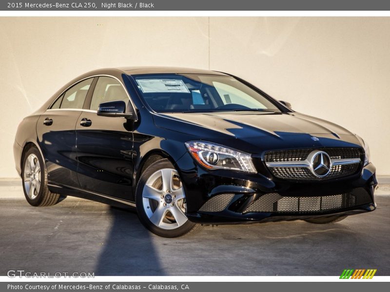 Night Black / Black 2015 Mercedes-Benz CLA 250