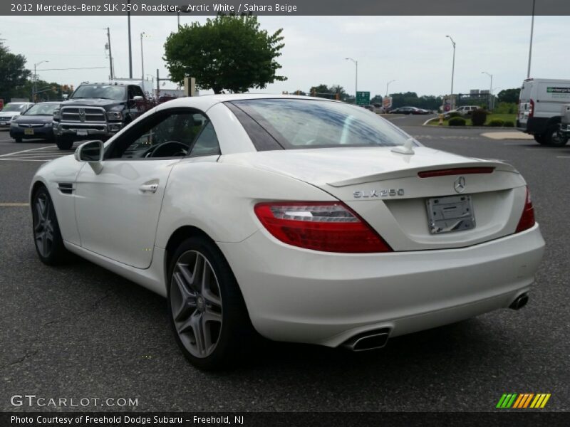 Arctic White / Sahara Beige 2012 Mercedes-Benz SLK 250 Roadster