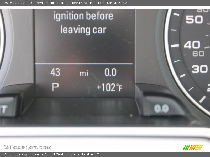 Florett Silver Metallic / Titanium Gray 2016 Audi A4 2.0T Premium Plus quattro