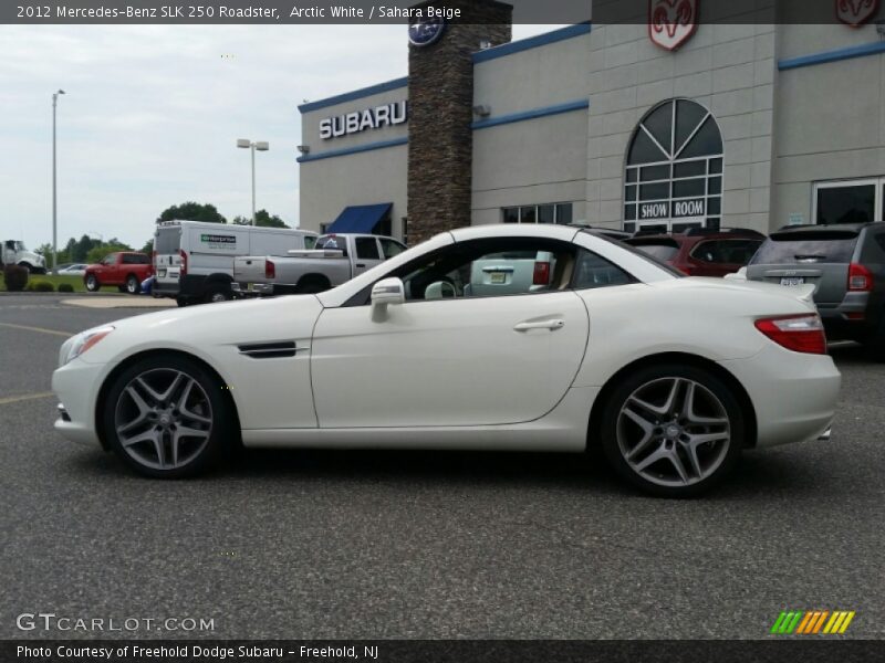 Arctic White / Sahara Beige 2012 Mercedes-Benz SLK 250 Roadster