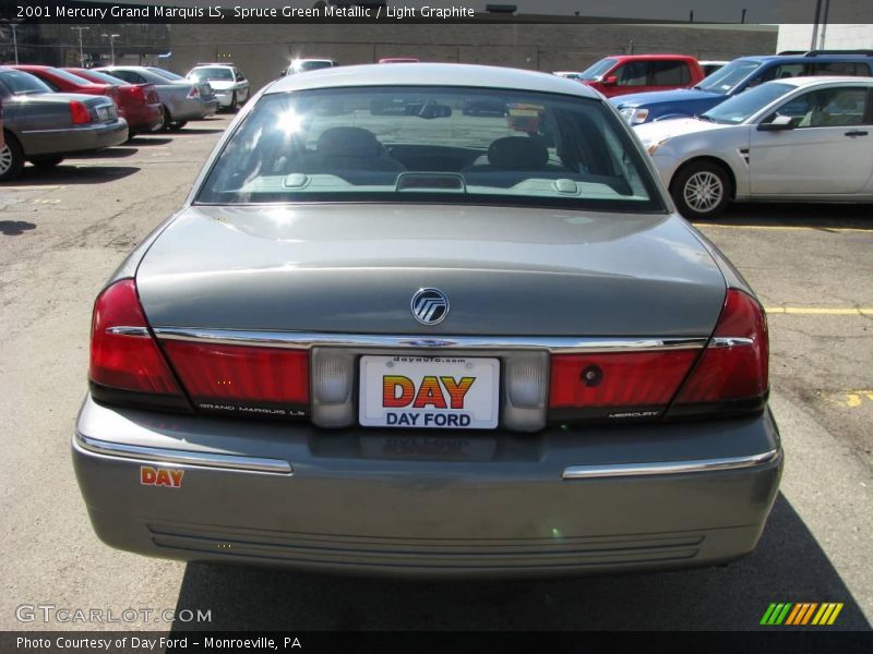 Spruce Green Metallic / Light Graphite 2001 Mercury Grand Marquis LS