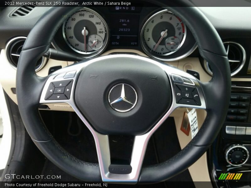 Arctic White / Sahara Beige 2012 Mercedes-Benz SLK 250 Roadster