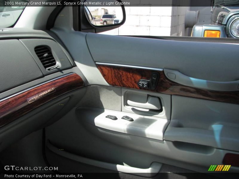 Spruce Green Metallic / Light Graphite 2001 Mercury Grand Marquis LS
