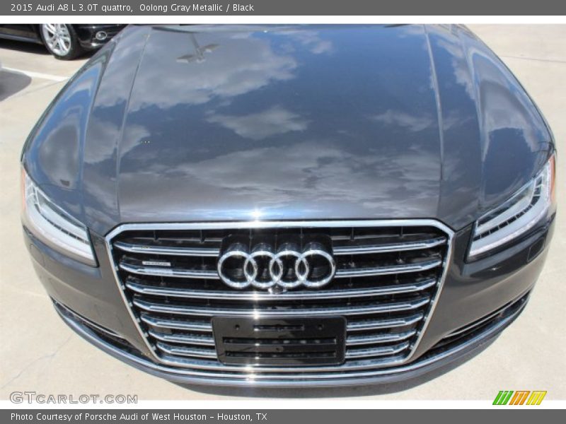 Oolong Gray Metallic / Black 2015 Audi A8 L 3.0T quattro