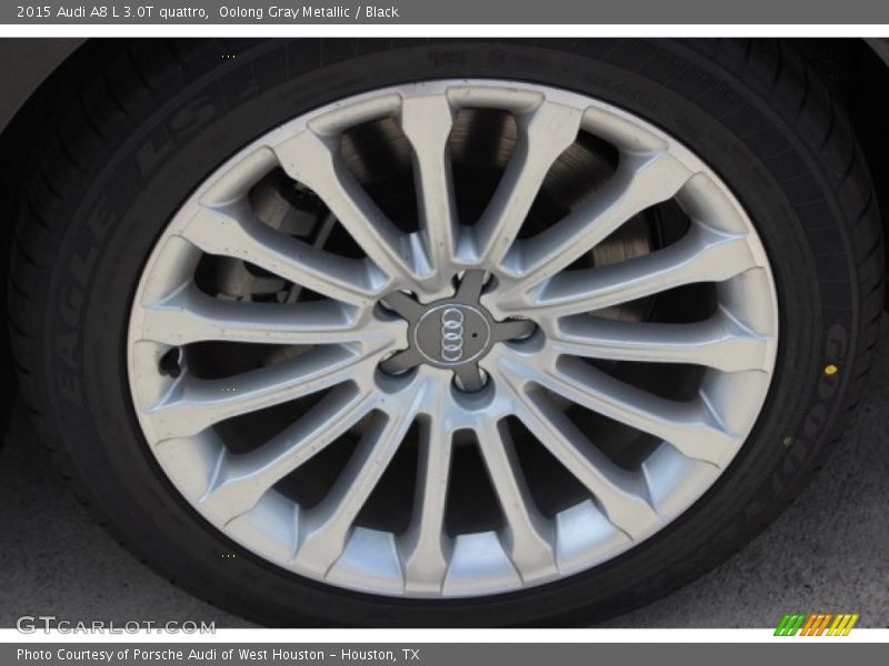 Oolong Gray Metallic / Black 2015 Audi A8 L 3.0T quattro