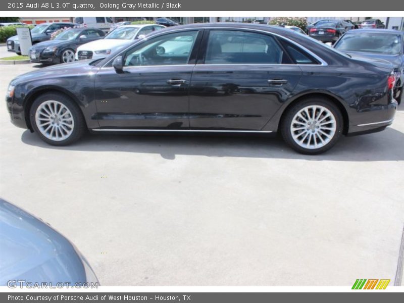 Oolong Gray Metallic / Black 2015 Audi A8 L 3.0T quattro