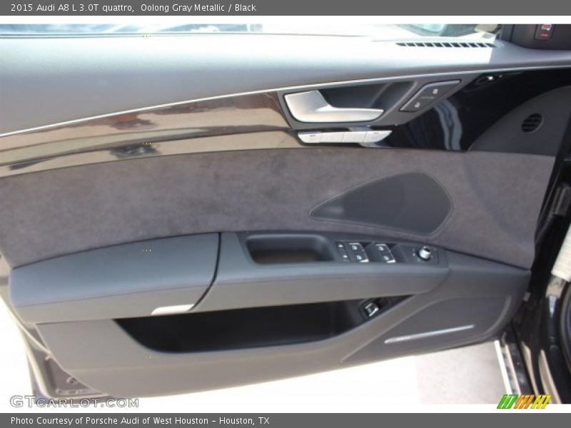 Oolong Gray Metallic / Black 2015 Audi A8 L 3.0T quattro