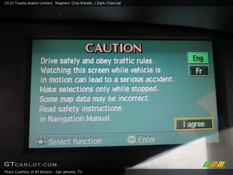 Magnetic Gray Metallic / Dark Charcoal 2010 Toyota Avalon Limited