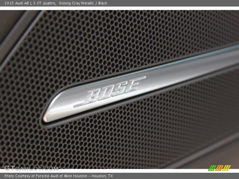 Oolong Gray Metallic / Black 2015 Audi A8 L 3.0T quattro