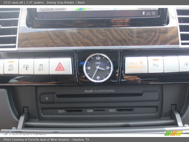 Oolong Gray Metallic / Black 2015 Audi A8 L 3.0T quattro