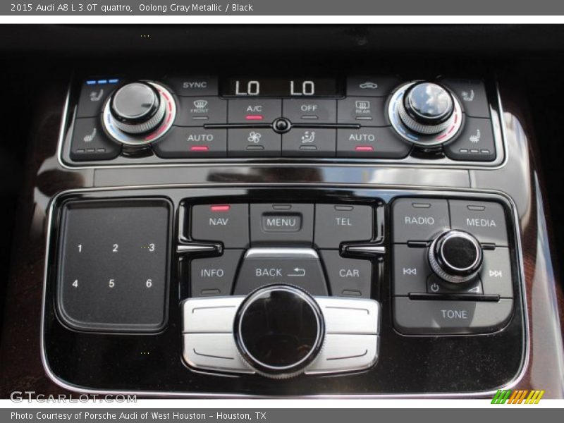 Oolong Gray Metallic / Black 2015 Audi A8 L 3.0T quattro
