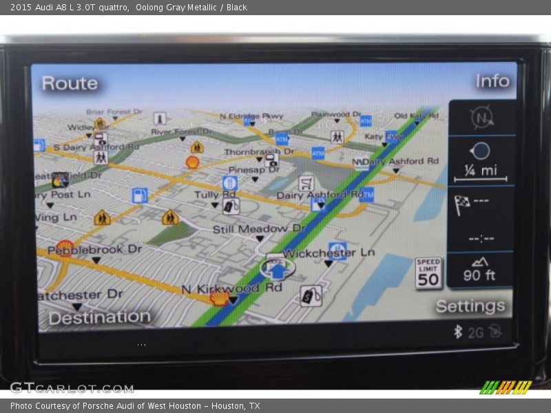 Oolong Gray Metallic / Black 2015 Audi A8 L 3.0T quattro