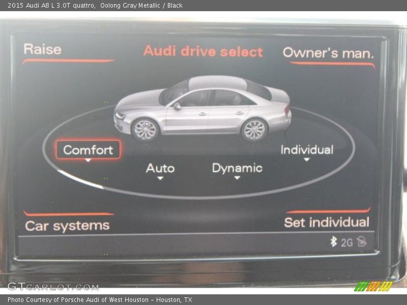 Oolong Gray Metallic / Black 2015 Audi A8 L 3.0T quattro