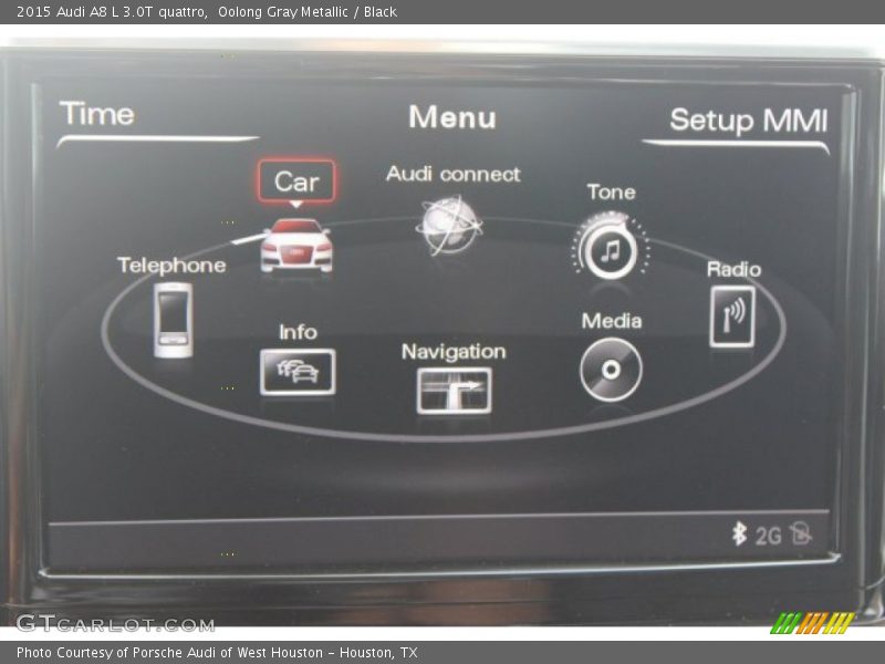 Oolong Gray Metallic / Black 2015 Audi A8 L 3.0T quattro