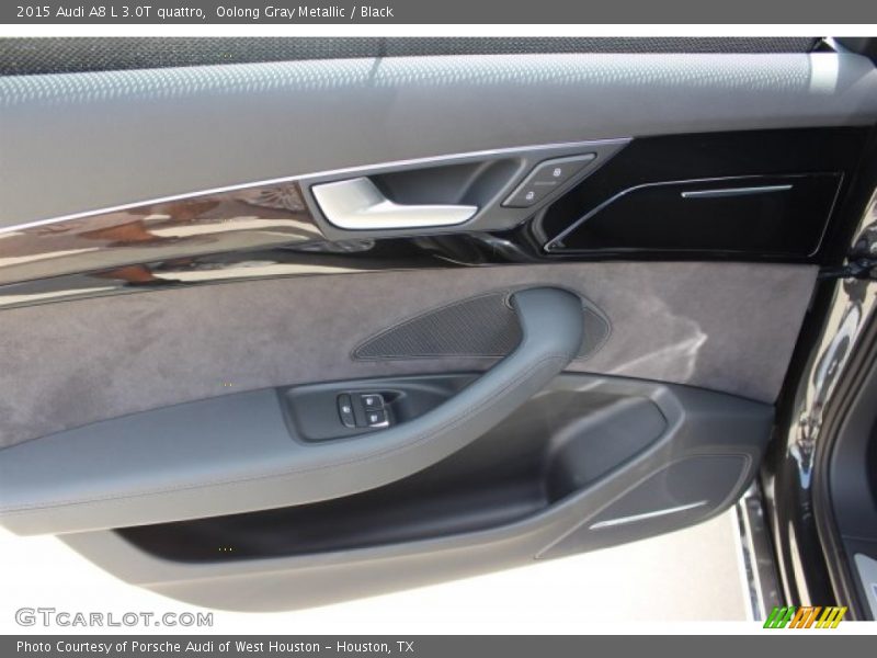 Oolong Gray Metallic / Black 2015 Audi A8 L 3.0T quattro