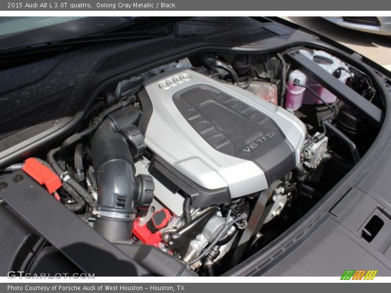 Oolong Gray Metallic / Black 2015 Audi A8 L 3.0T quattro