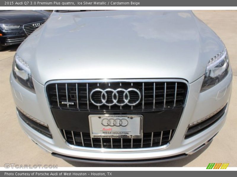 Ice Silver Metallic / Cardamom Beige 2015 Audi Q7 3.0 Premium Plus quattro