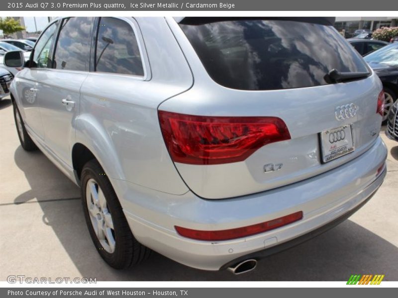 Ice Silver Metallic / Cardamom Beige 2015 Audi Q7 3.0 Premium Plus quattro