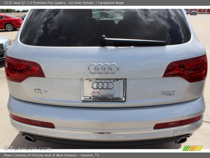Ice Silver Metallic / Cardamom Beige 2015 Audi Q7 3.0 Premium Plus quattro