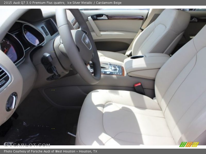 Ice Silver Metallic / Cardamom Beige 2015 Audi Q7 3.0 Premium Plus quattro