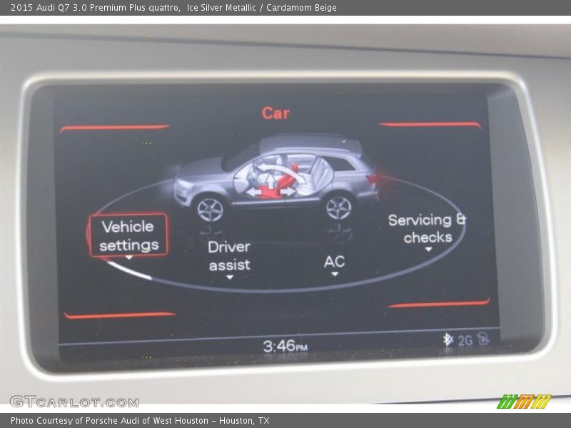 Ice Silver Metallic / Cardamom Beige 2015 Audi Q7 3.0 Premium Plus quattro