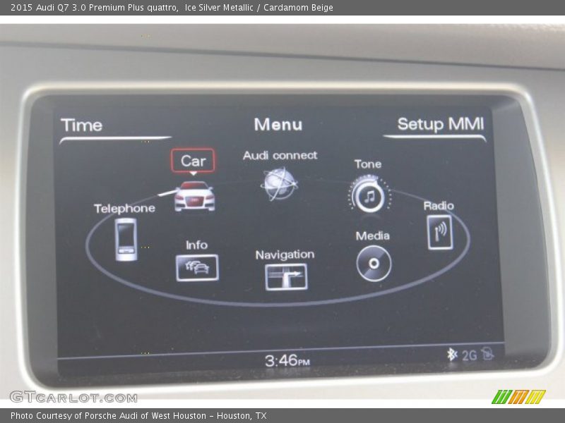 Ice Silver Metallic / Cardamom Beige 2015 Audi Q7 3.0 Premium Plus quattro