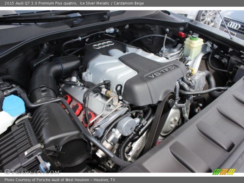 Ice Silver Metallic / Cardamom Beige 2015 Audi Q7 3.0 Premium Plus quattro