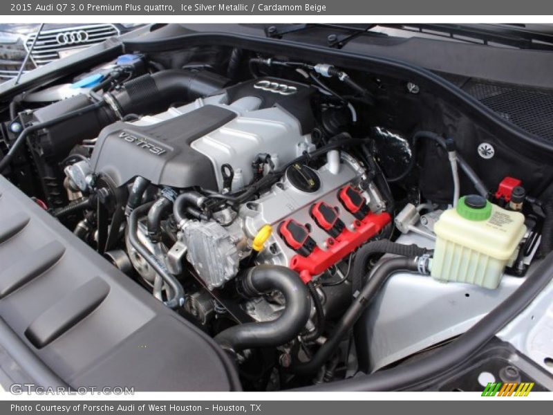 Ice Silver Metallic / Cardamom Beige 2015 Audi Q7 3.0 Premium Plus quattro