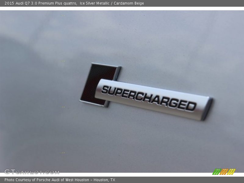 Ice Silver Metallic / Cardamom Beige 2015 Audi Q7 3.0 Premium Plus quattro