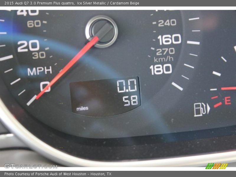 Ice Silver Metallic / Cardamom Beige 2015 Audi Q7 3.0 Premium Plus quattro