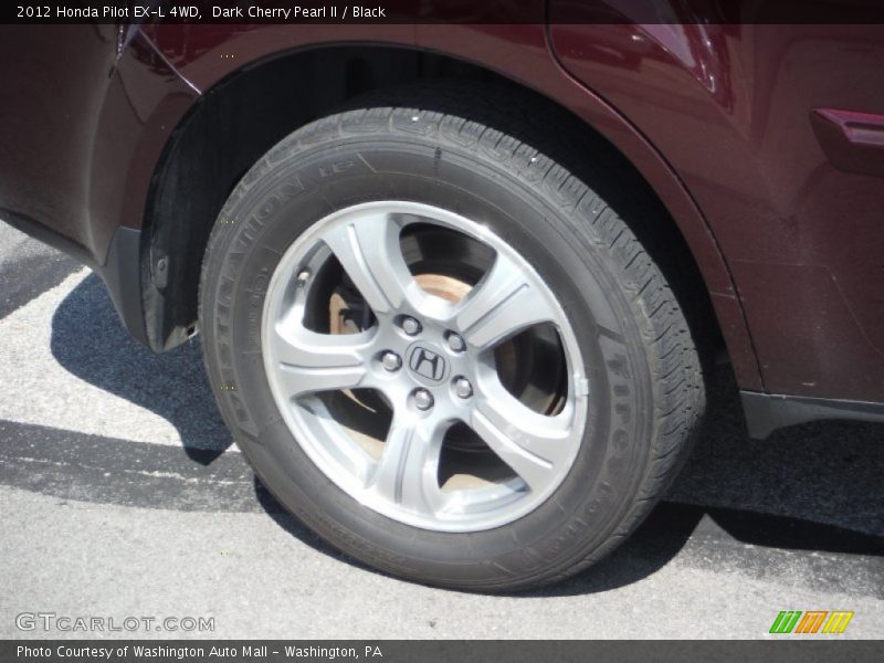 Dark Cherry Pearl II / Black 2012 Honda Pilot EX-L 4WD