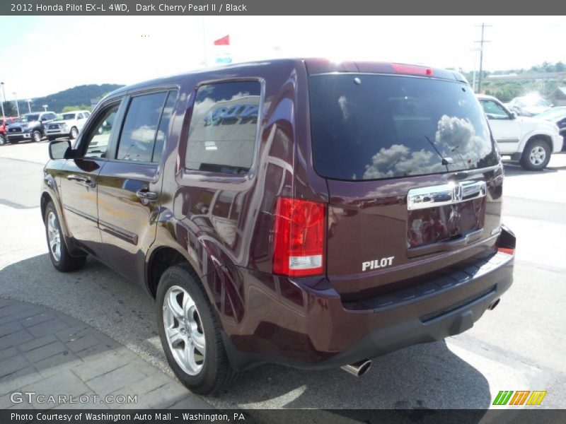 Dark Cherry Pearl II / Black 2012 Honda Pilot EX-L 4WD
