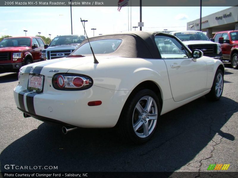 Marble White / Black 2006 Mazda MX-5 Miata Roadster