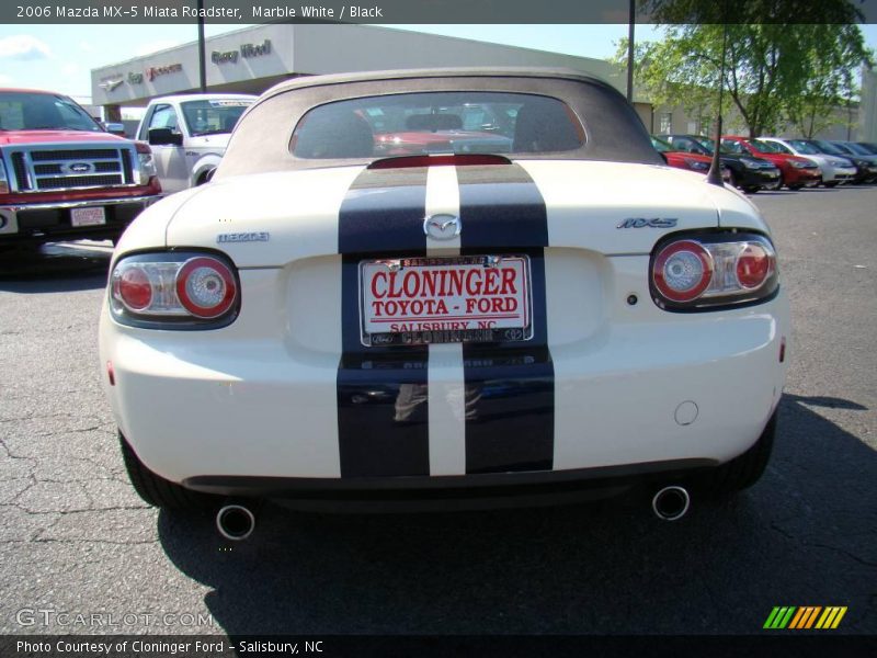 Marble White / Black 2006 Mazda MX-5 Miata Roadster