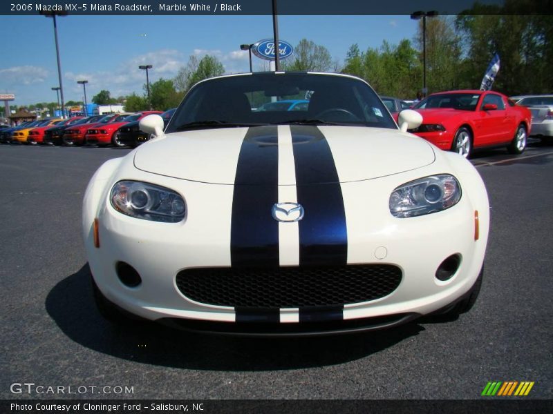 Marble White / Black 2006 Mazda MX-5 Miata Roadster