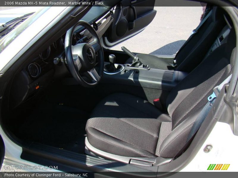 Marble White / Black 2006 Mazda MX-5 Miata Roadster