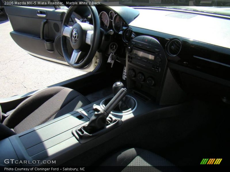 Marble White / Black 2006 Mazda MX-5 Miata Roadster