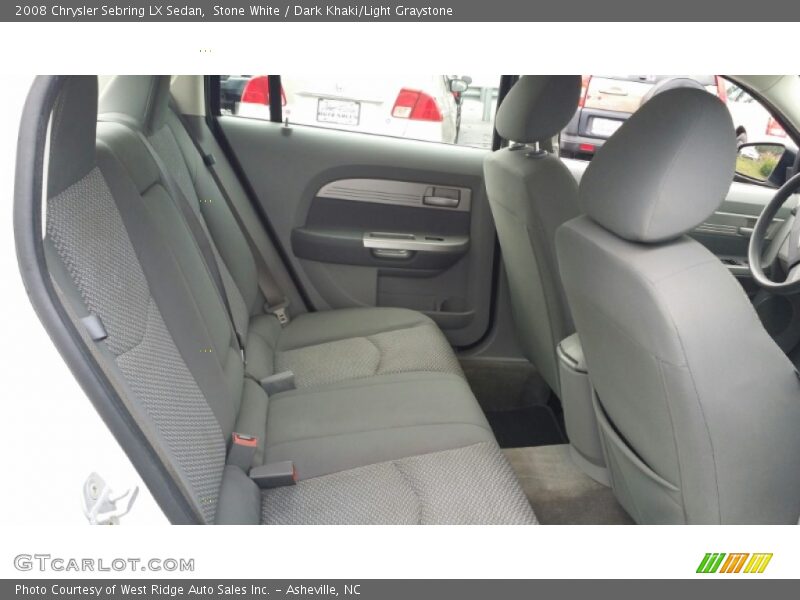 Stone White / Dark Khaki/Light Graystone 2008 Chrysler Sebring LX Sedan