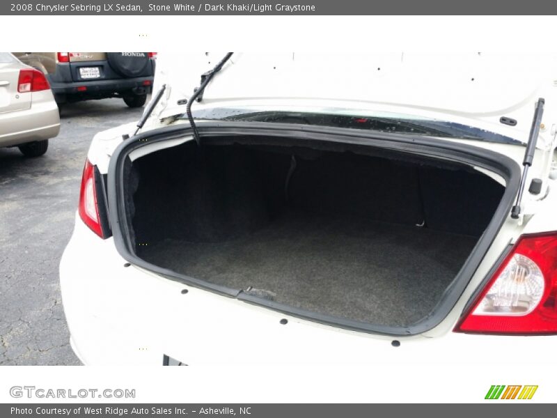 Stone White / Dark Khaki/Light Graystone 2008 Chrysler Sebring LX Sedan