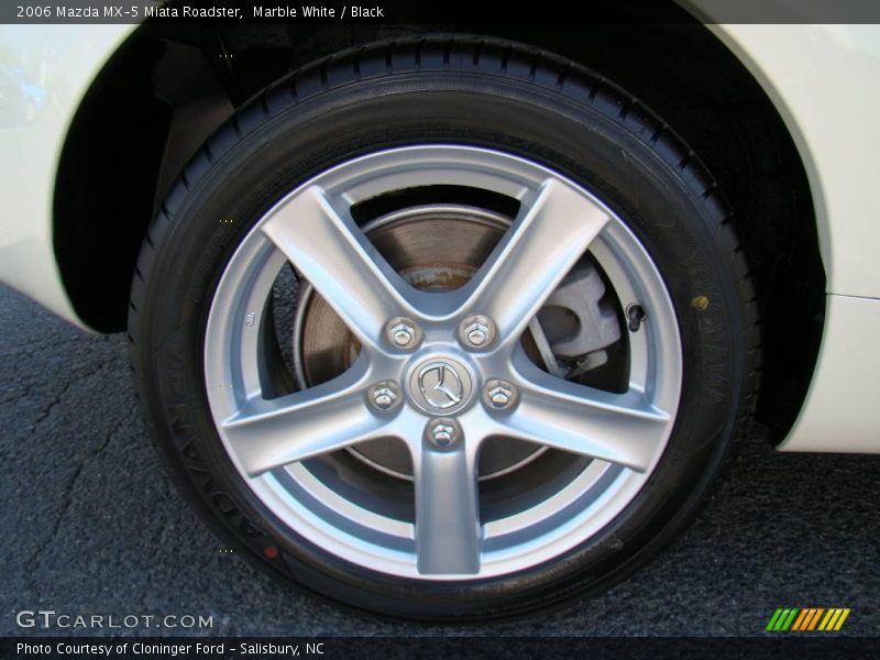 Marble White / Black 2006 Mazda MX-5 Miata Roadster